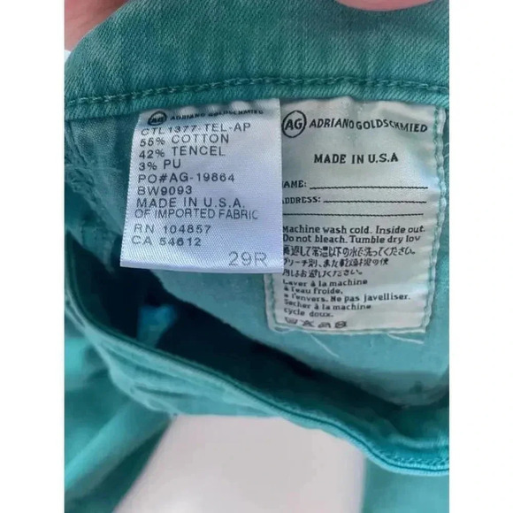 AG Adriano Goldschmied Women's The Legging Super Skinny Jeans 29R Teal 0293 - Picture 14 of 15
